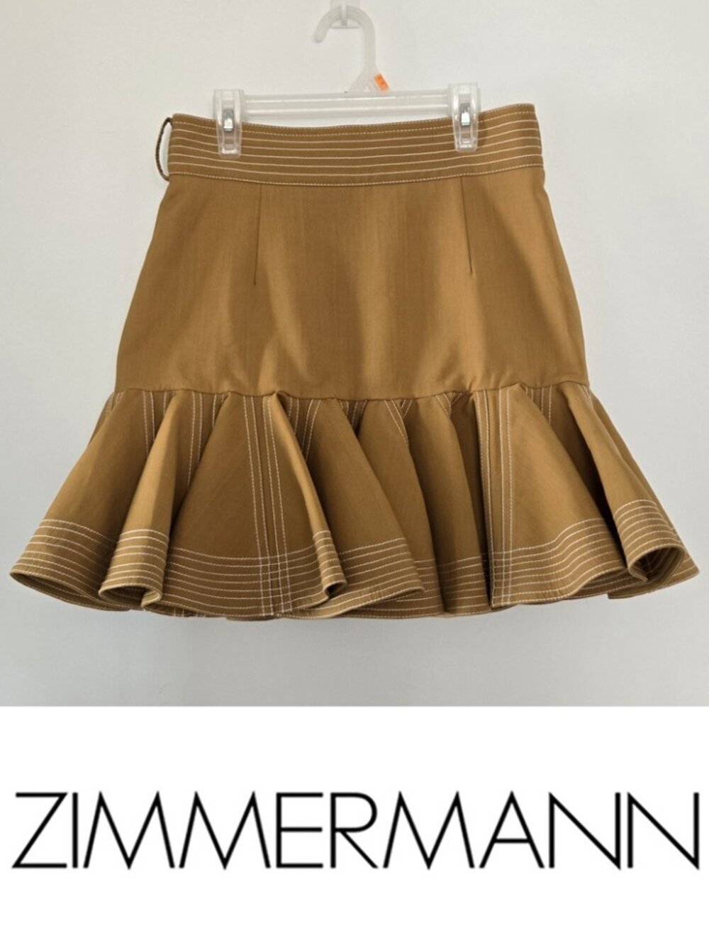 RARE! Zimmermann Ninety Six Zippy Safari Flip Skirt Size 2 Medium b92E